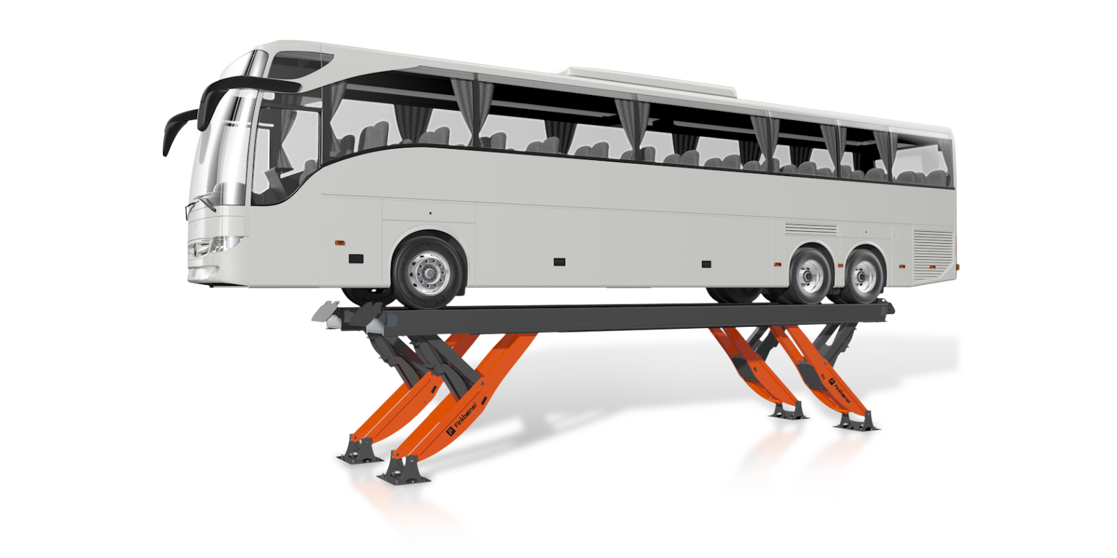 Plataforma elevadora HDS con autobús